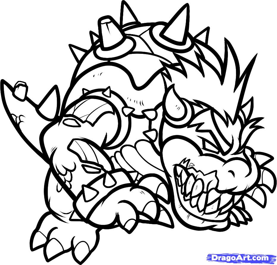 931x891 Awesome Coloring Pages With And Princess Peach Bowser Jr Super