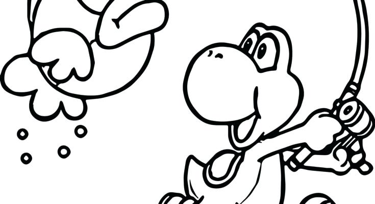 735x400 Yoshi Mario Kart Coloring Pages Coloring Page Cartoon Yoshi Yoshi