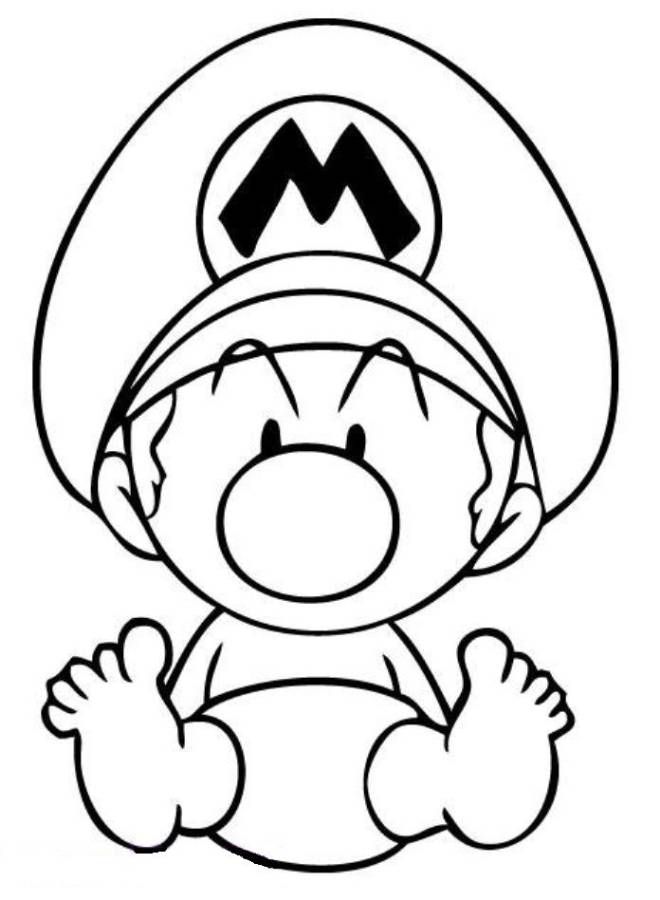 Baby Mario And Luigi Coloring Pages 660x900 Baby Mario And Luigi Coloring Pages
