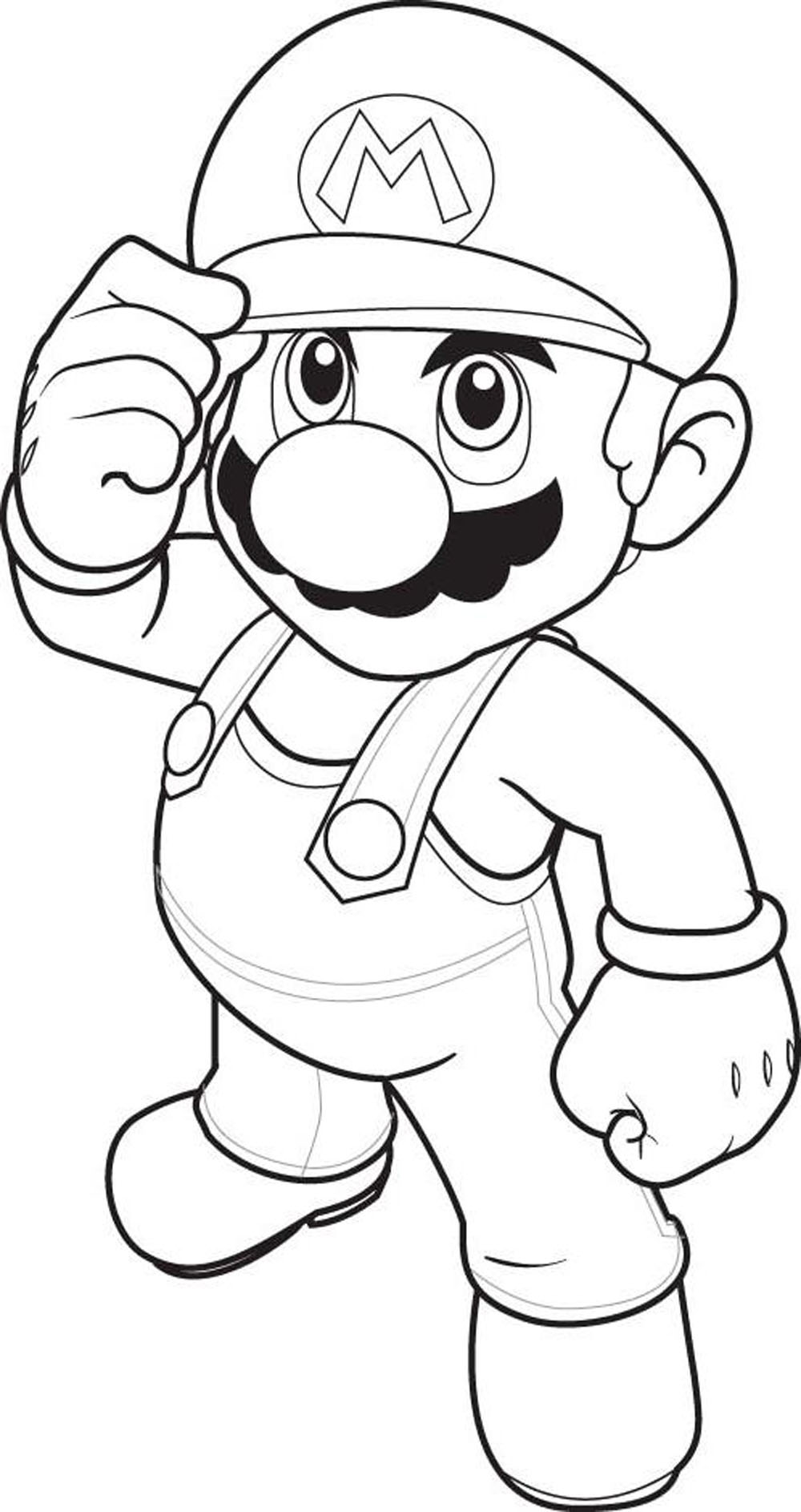 Mario Characters Coloring Pages 1000x1886 Mario Characters Coloring Pages