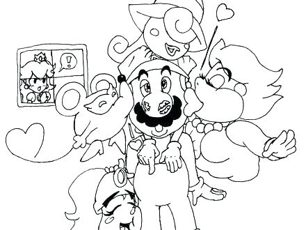 Free Coloring Pages Mario Characters Coloring Pages Paper Coloring 440x330 Free Coloring Pages Mario Characters Coloring Pages Paper Coloring