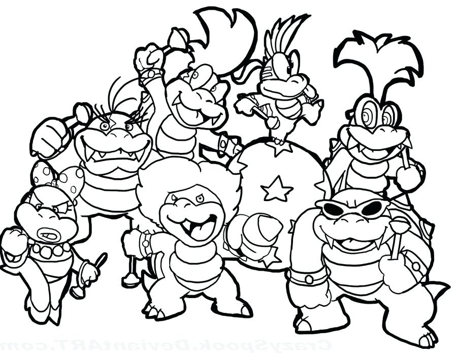 Mario Bros Coloring Pages Online Mario Characters Coloring Pages 900x699 Mario Bros Coloring Pages Online Mario Characters Coloring Pages