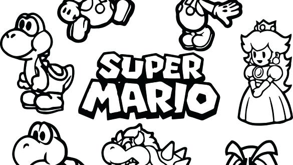 585x329 Mario Color Pages Index Coloring Pages Super Mario Brothers