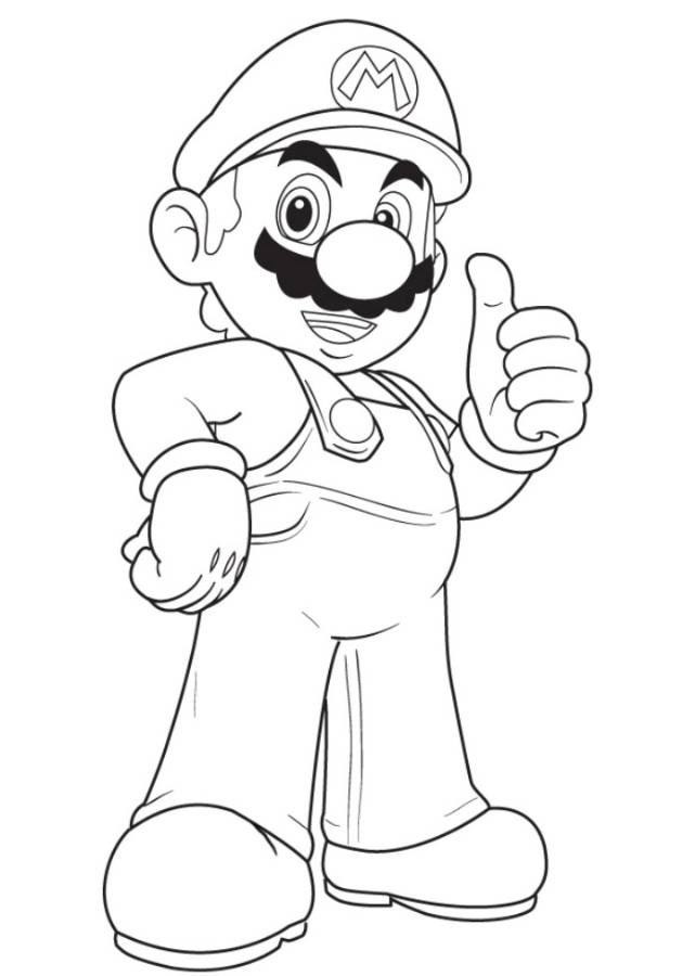 Mario Coloring Pages For Boys