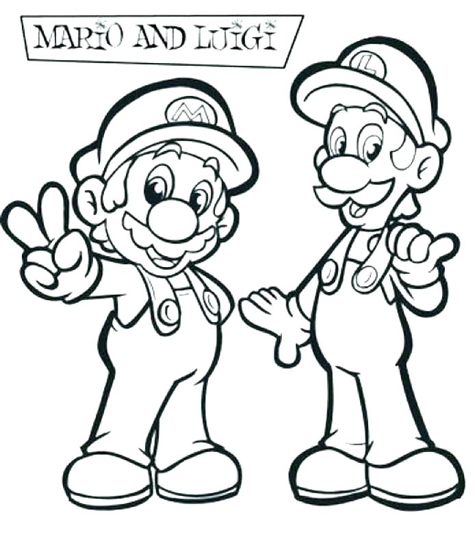 694x800 Mario Coloring Pages Online Super Bros Coloring Pages Online