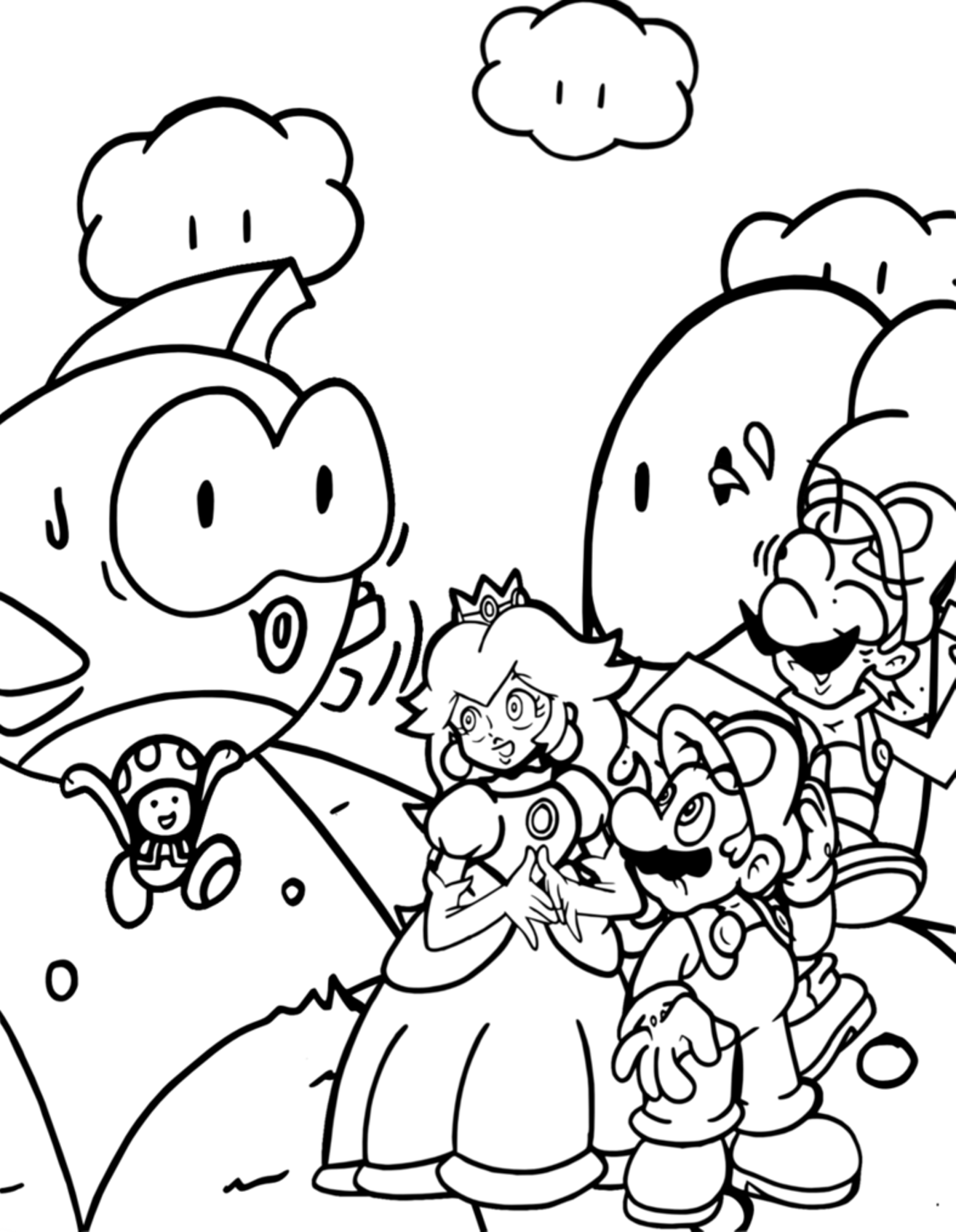 1314x1693 Nintendo Coloring Pages Pictures Colorine Net Super Mario Free