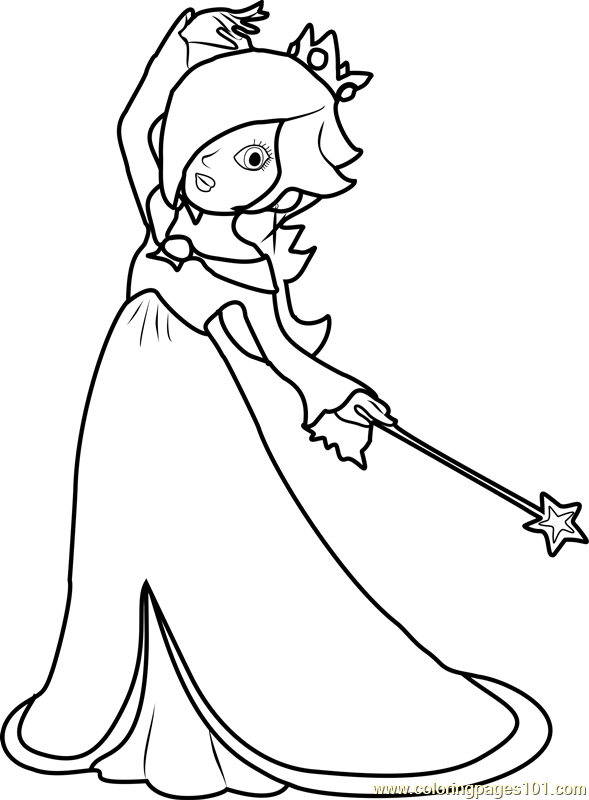 Rosalina Coloring Page 589x800 Rosalina Coloring Page