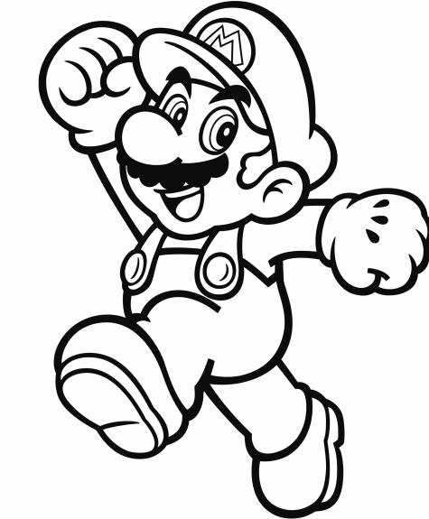 Official Mario Coloring Pages Gonintendo 475x575 Official Mario Coloring Pages Gonintendo