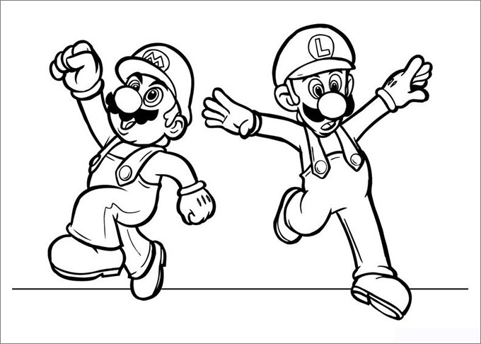 Best Luigi And Mario Coloring Pages Free 1563 Printable 680x486 Best Luigi And Mario Coloring Pages Free 1563 Printable