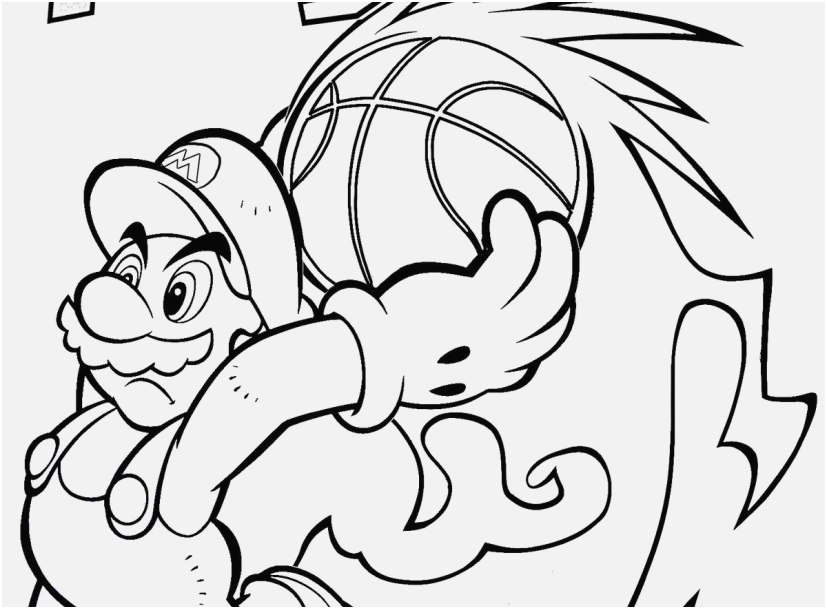 827x609 The Suitable Collection Free Mario Coloring Pages Popular