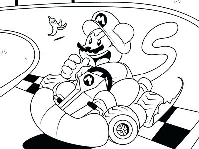 400x300 Mario Cart Coloring Pages Shot At Pm Mario Kart 8 Coloring Pages
