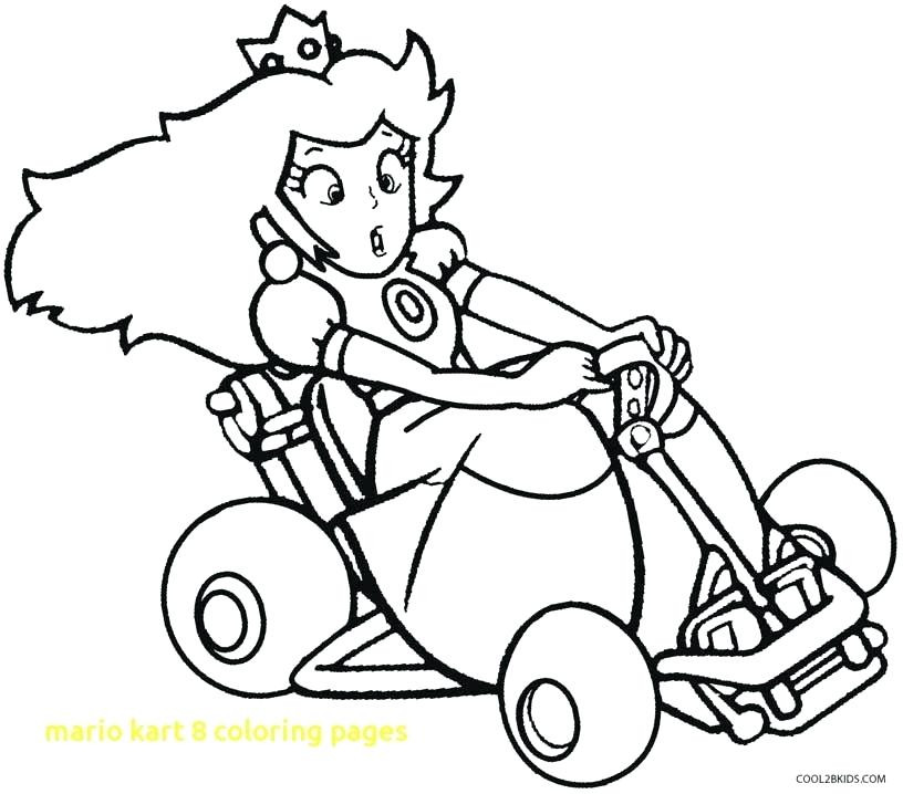 816x718 Mario Kart 8 Coloring Page Wagashiya