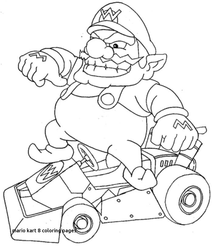 698x808 Mario Kart 8 Coloring Pages