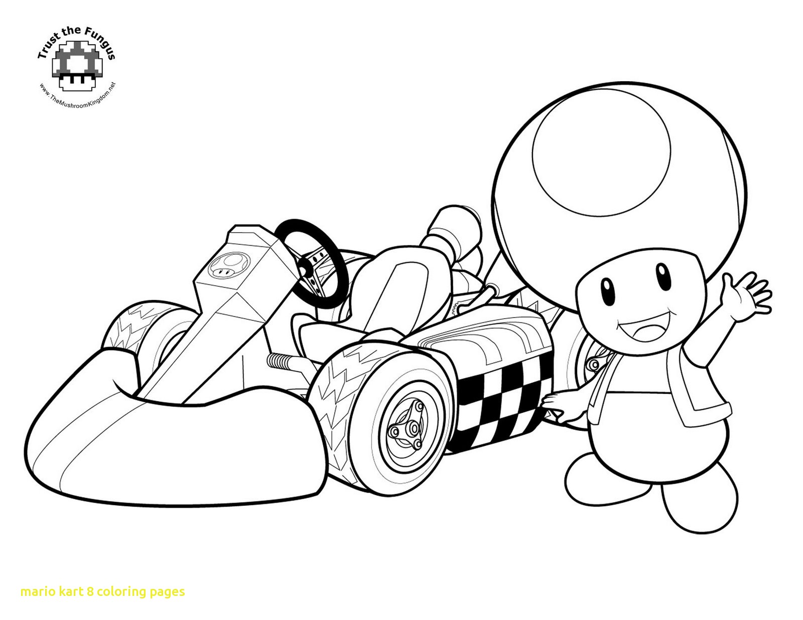 1600x1236 Mario Kart 8 Coloring Pages With 11 Pics Wii Fancy