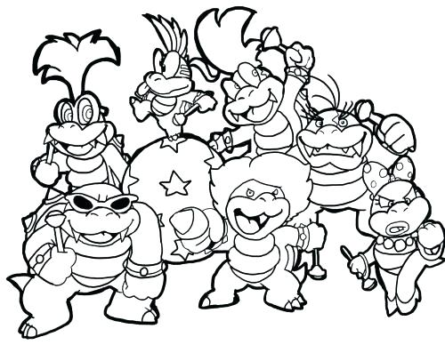 500x388 Mario Printable Coloring Pages Kart Printable Coloring Pages Super