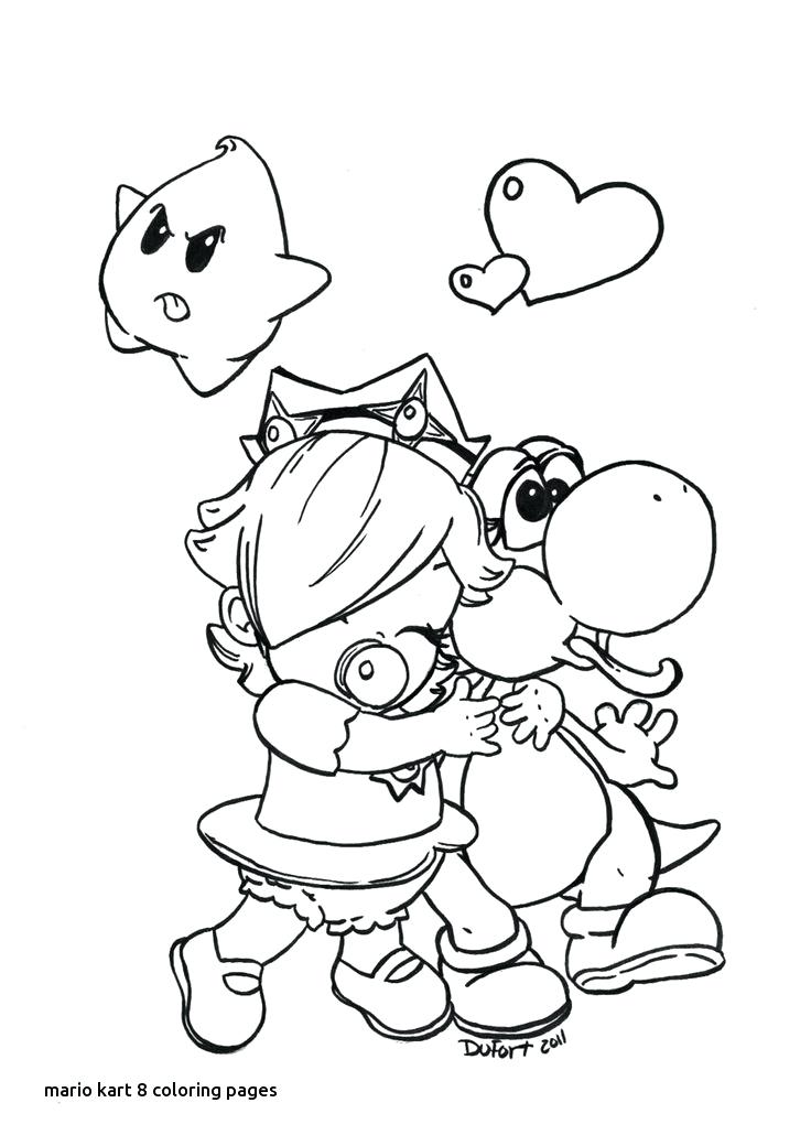 736x1040 Mario Kart 8 Coloring Pages