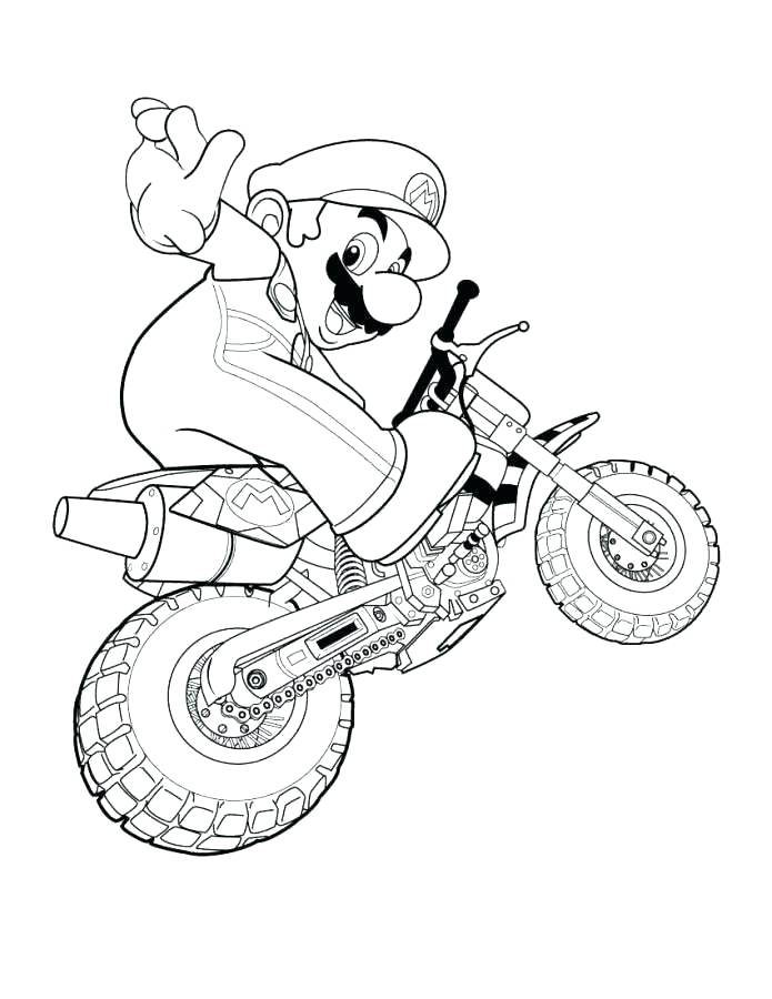 Mario Kart Coloring Pages
