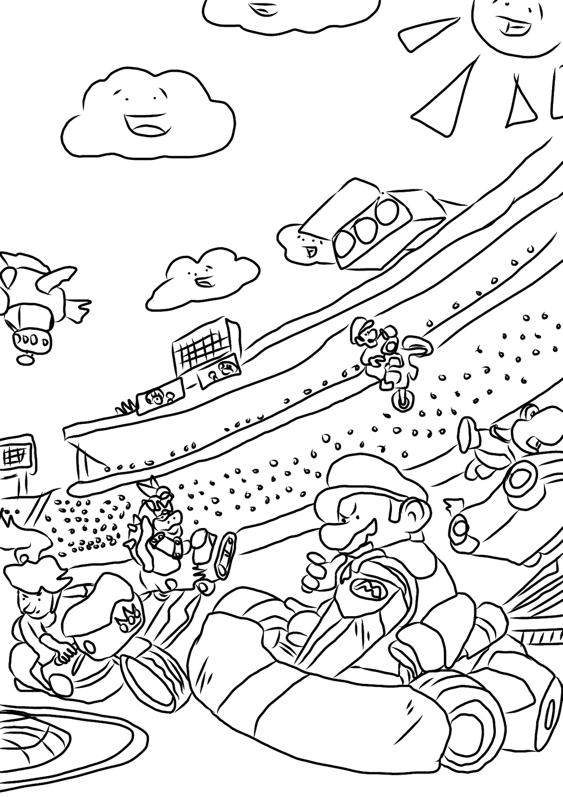 1131x1600 Mario Kart