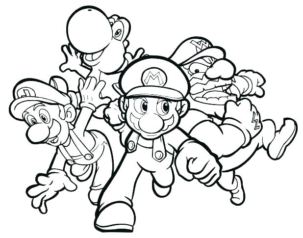 618x485 Baby Mario Coloring Pages