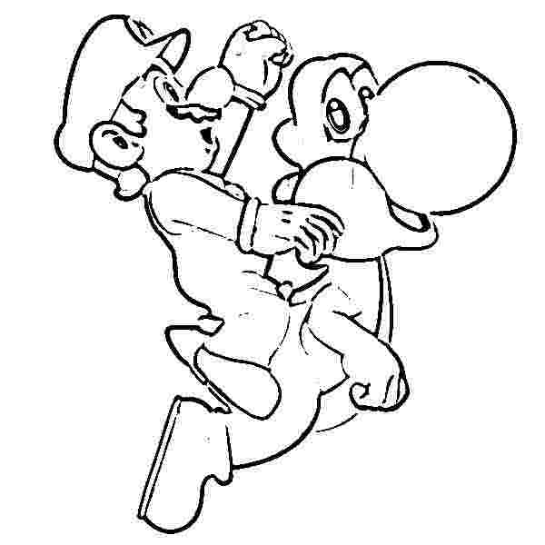 Super Mario Coloring Pages Yoshi 600x600 Super Mario Coloring Pages Yoshi