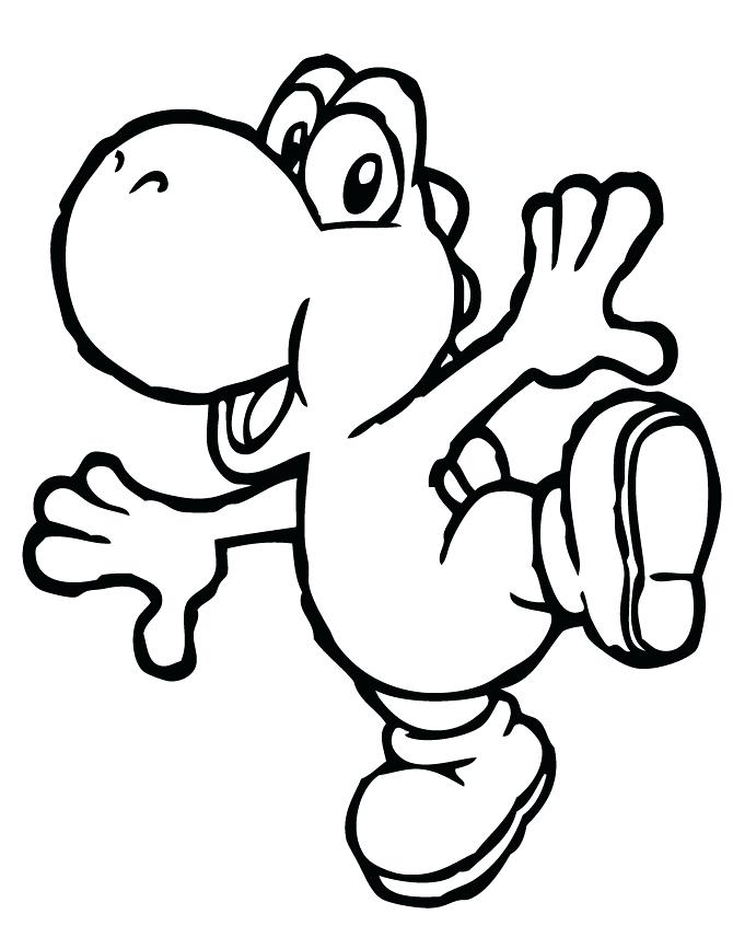 Yoshi Coloring Pages 670x867 Yoshi Coloring Pages