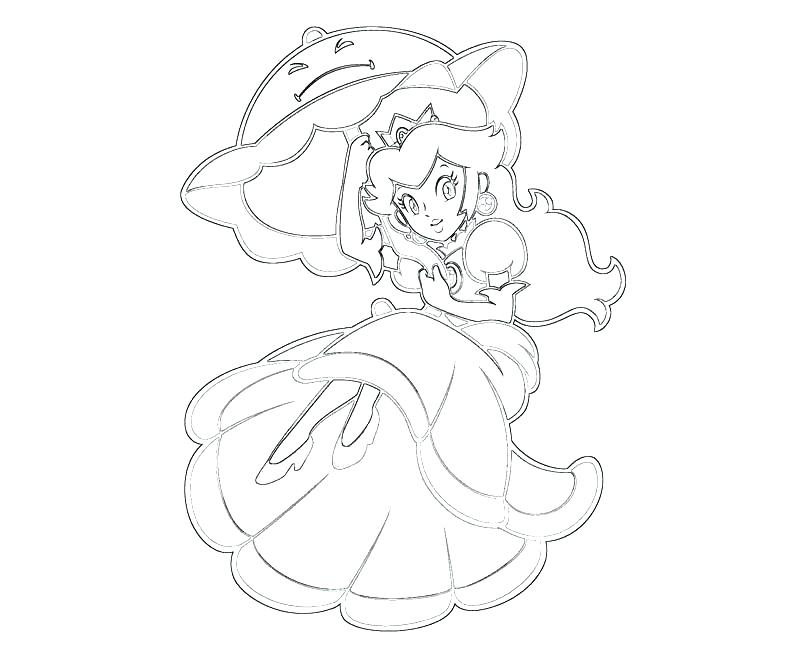 800x667 Princess Peach Coloring Page Princess Peach Coloring Pages Baby