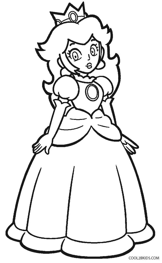 680x1104 Printable Princess Peach Coloring Pages For Kids Cool2bkids