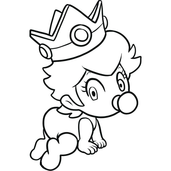 699x699 Awesome Peach Coloring Pages View Larger Princess Peach Mario Kart