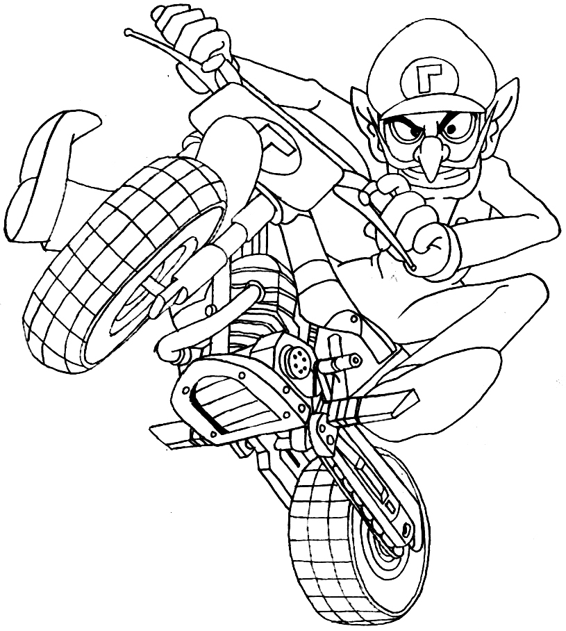 Mario Kart Coloring Pages 815x908 Mario Kart Coloring Pages