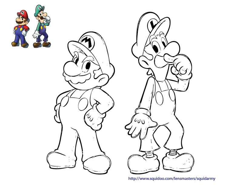 792x612 Mario Coloring Pages