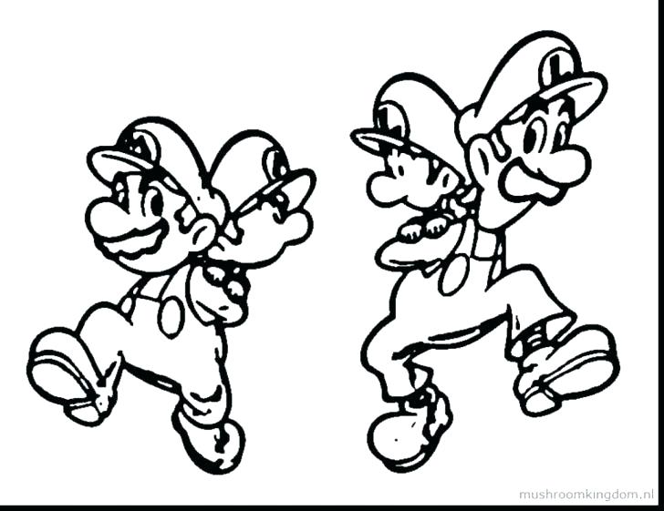 728x561 Mario Luigi Coloring Pages Coloring Page Coloring Pages