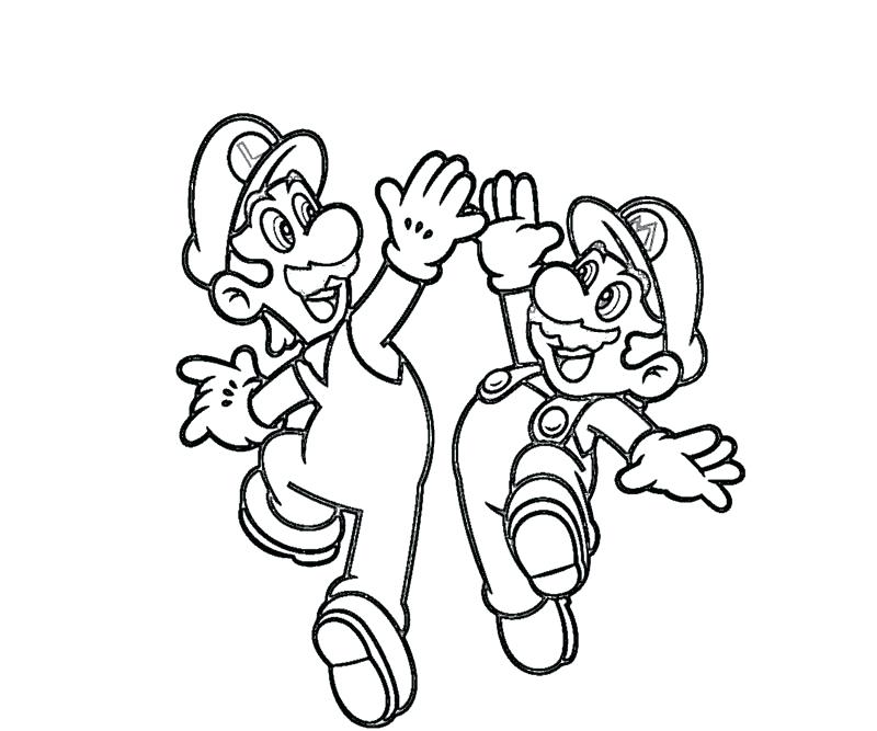 800x667 Coloring Pages And Coloring Pages Super Mario Luigi Coloring Pages