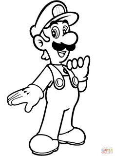 Mario Luigi Coloring Pages at GetColorings.com | Free printable ...