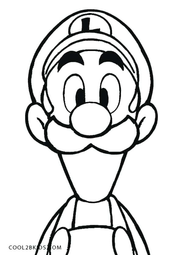 Mario Mushroom Coloring Page 600x836 Mario Mushroom Coloring Page