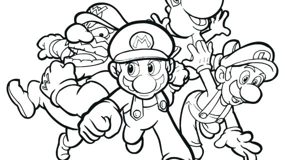 570x320 Mario Party Coloring Pages Paper Coloring Page And Drawing Free