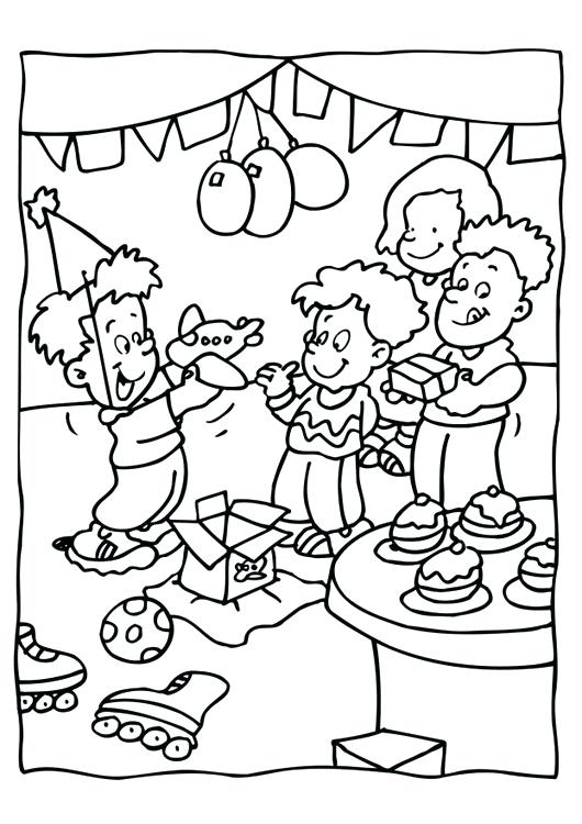 530x750 Party Coloring Pages Pizza Party Coloring Sheets Color Page Pages
