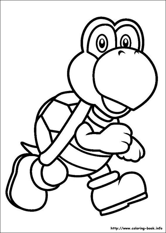 567x794 Super Mario Bros. Coloring Picture Party Time!!!