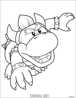 308x400 Jimbo's Coloring Pages Koopa Kid Koopa Kid'S