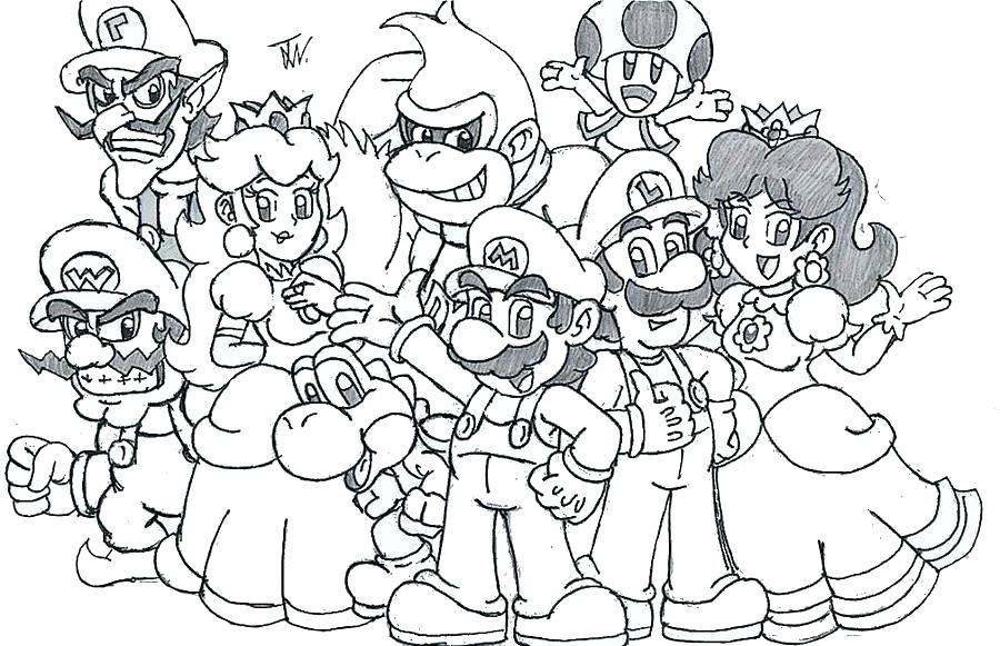 Mario Characters Coloring Pages Printable Coloring Pages Cartoons 900x581 Mario Characters Coloring Pages Printable Coloring Pages Cartoons