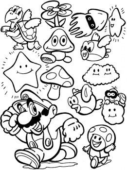 Mario Party Games Mario Birthday Party For Video Game Coloring 261x350 Mario Party Games Mario Birthday Party For Video Game Coloring