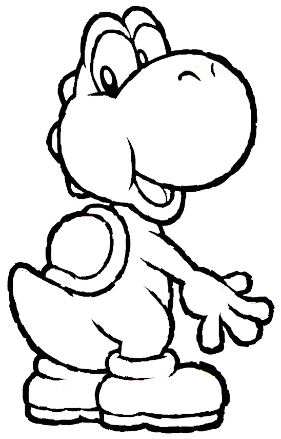 Yoshi Coloring Page 548x854 Yoshi Coloring Page