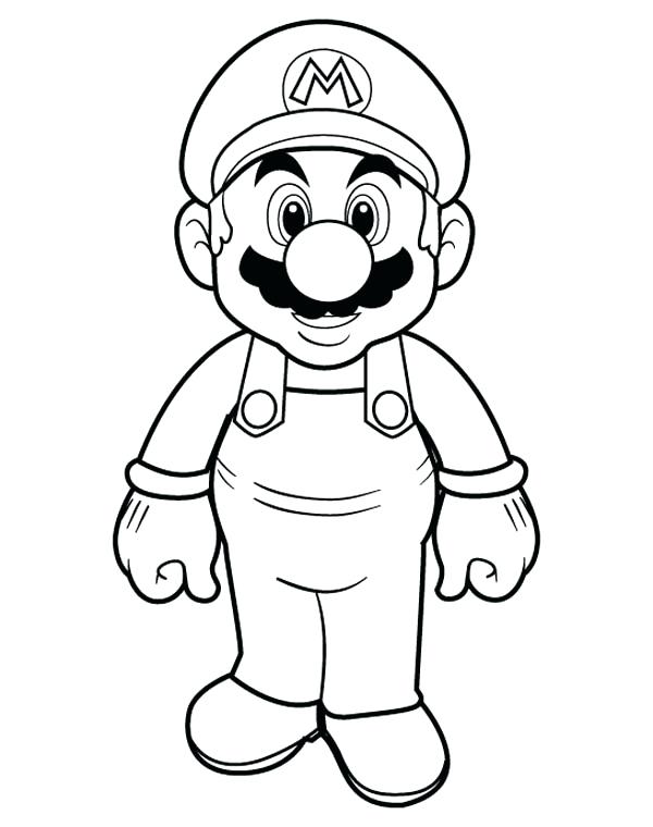 Coloring Page Mario Picture Of Super Brothers Coloring Page 600x760 Coloring Page Mario Picture Of Super Brothers Coloring Page