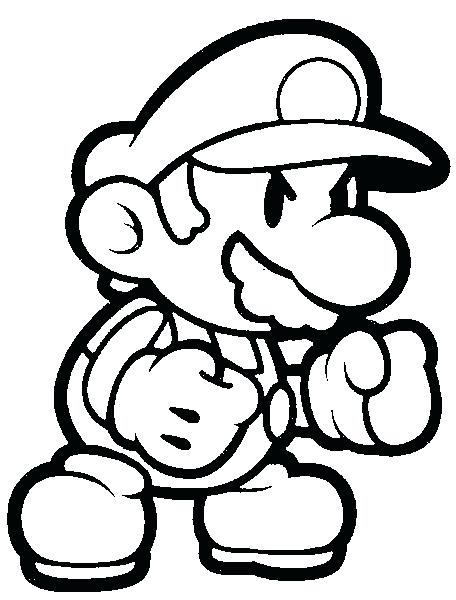 456x600 Papel Mario Para Colorear Paper Sticker Star Coloring Pages
