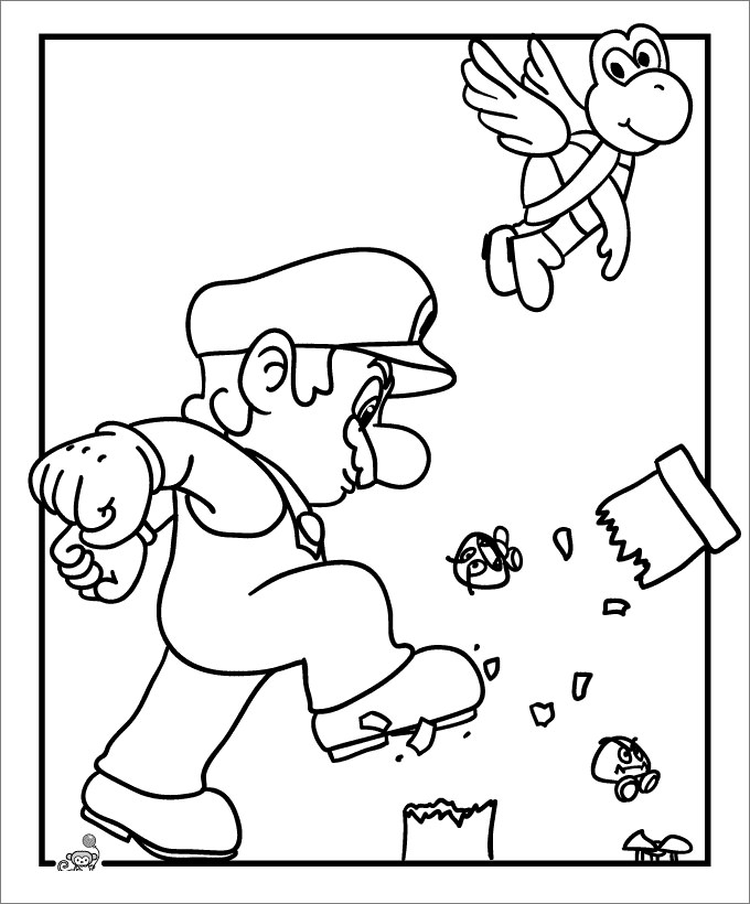 Mario World Coloring Pages at GetColorings.com | Free printable ...