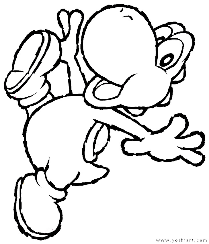 729x852 Yoshi 15 Peliculas Disney, Colorear Y Molde