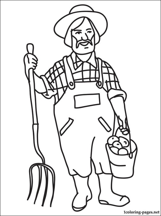Market Coloring Page