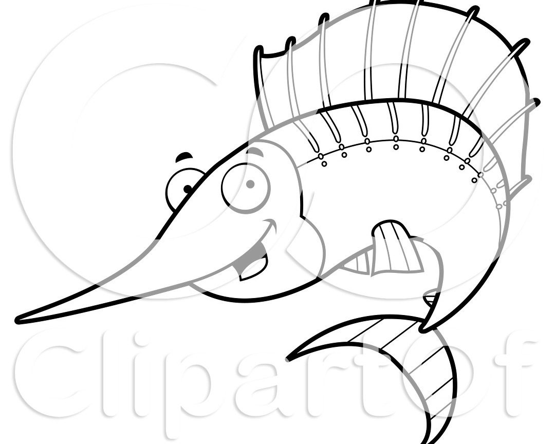 1080x864 Swordfish Coloring Pages Printable For Kids Sword Fish Beautiful