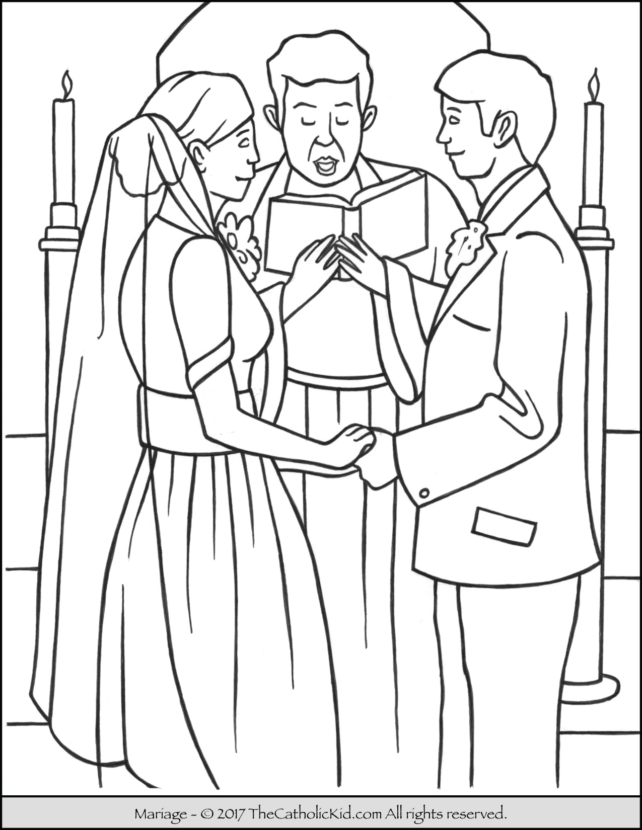Sacrament Of Marriage Coloring Page 1275x1650 Sacrament Of Marriage Coloring Page