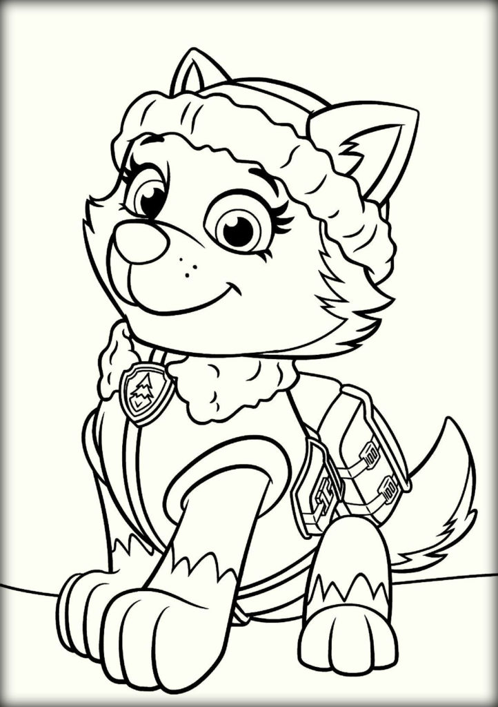 722x1024 Marshall Paw Patrol Coloring Page Elegant Everest Pages Of 7