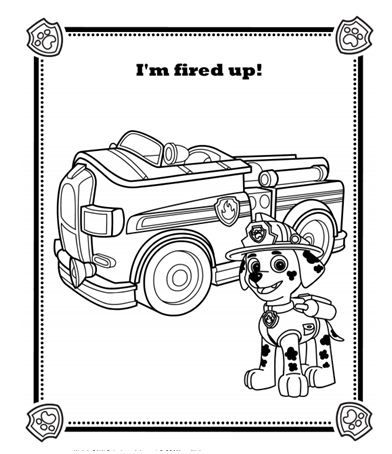 392x454 7 Images Of Paw Patrol Marshall Coloring Pages